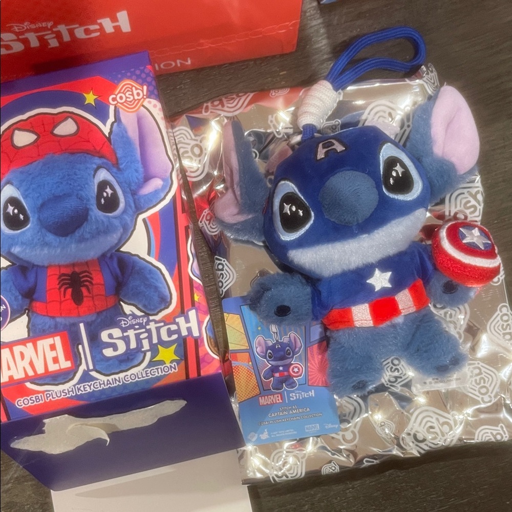 Disney Marvel Stitch Plush Keychain